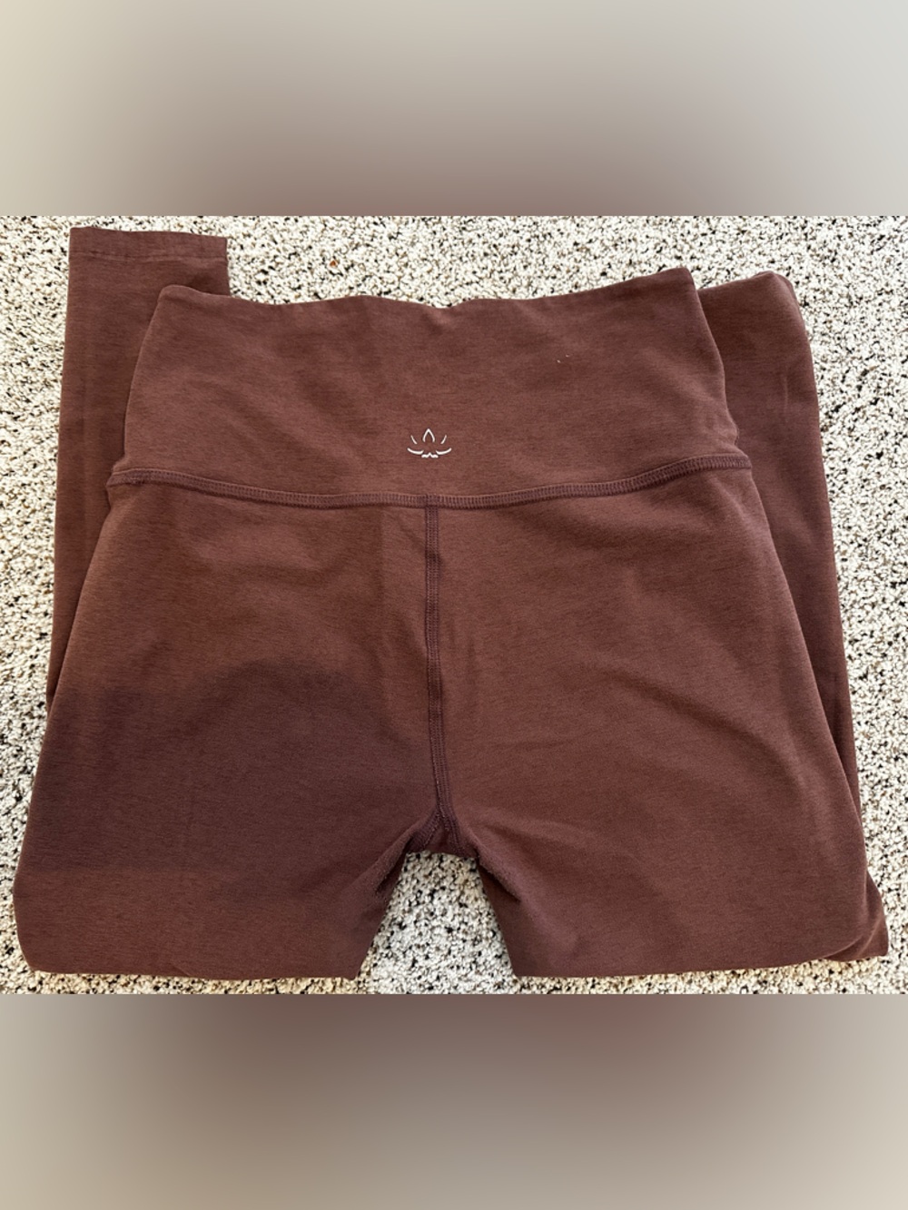 Beyond Yoga Mauve Brown High-Rise Space Dye Leggings